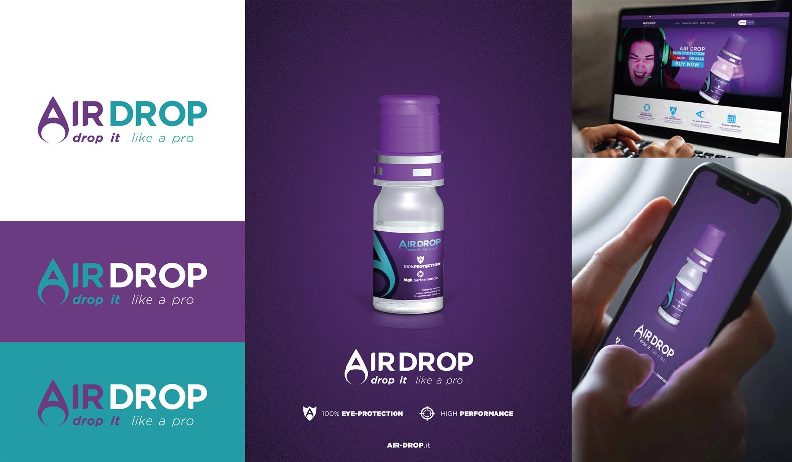 Air Drop — identità di brand
